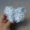 White Butterfly - Accessory - beadwork