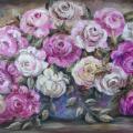 The magnificent blossoms pride 90x45 - Oil painting - drawing
