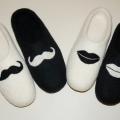 Slippers newlyweds - Shoes & slippers - felting
