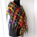 Rainbow scarf -veltas - Scarves & shawls - felting