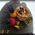 Stylish brooch " Fall & quot breath; - Brooches - beadwork