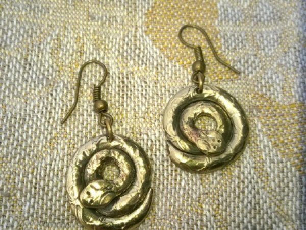 Earrings with Žalčiukais No.2 - Metal products