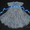 Knitted christening gown - Baptism clothes - knitwork