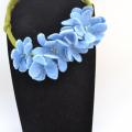 Veltas necklace - Flowers - felting