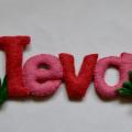 Merry letters - For interior - felting