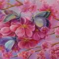 Alluring petals 140x40-triptych - Oil painting - drawing