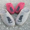 katiniuotos :) - Shoes & slippers - felting