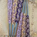 Teaspoons set " Royal Lavender " - Modeling clay - making