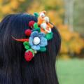 Indian summer flowers - Accessories - felting