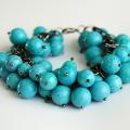 " blue " - Bracelets - beadwork