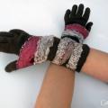 Felt gloves Glow - Gloves & mittens - felting