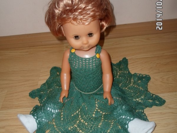 Knitted Doll dress - Dresses