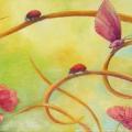 Dreamy Day 21x90_triptikas - Oil painting - drawing