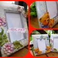 Frame with 3D pictures - Woodwork - making
