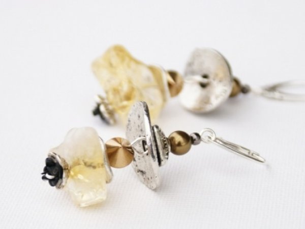 Earrings " Amber Rose " - Earrings