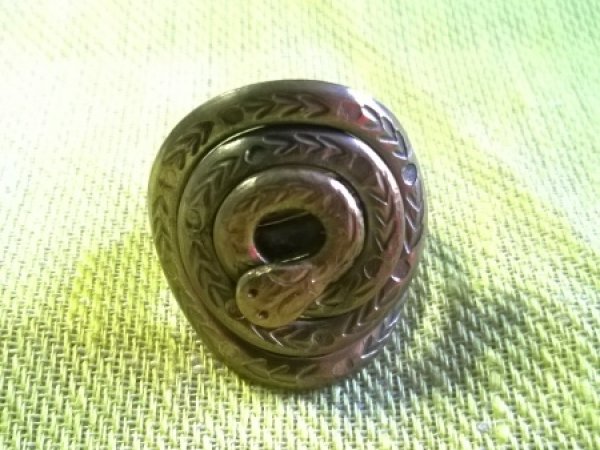 Brass ring Serpent 2