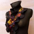 Gold October scarf ,, ,, - Scarves & shawls - felting