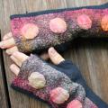 riesines ,, line " - Wristlets - felting