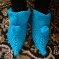 GP-498 ,, Gnome Crocheted shoes " - Shoes - needlework