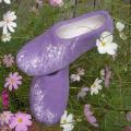 Among the flowers - Shoes & slippers - felting