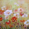 Summer tenderness 60x35 - Oil painting - drawing