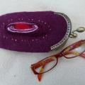 Spectacle Delk cherry " color creates " - Handbags & wallets - felting