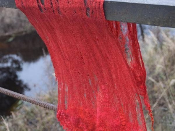 Bordeaux cobweb - Scarves & shawls