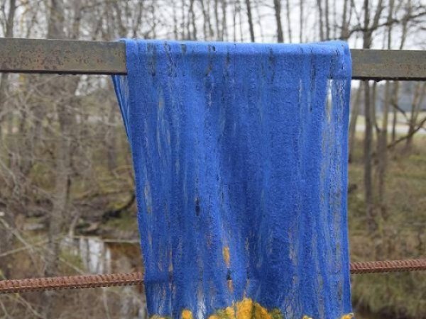Blue cobweb - Scarves & shawls