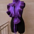 Scarf Purple waves ,, ,, - Scarves & shawls - felting