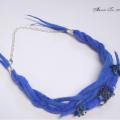 Cornflower blue - Necklaces - felting