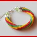 tricolor - Bracelets - beadwork