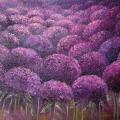 Lilac Hydrangea 70x55 - Oil painting - drawing