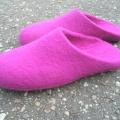 purple - Shoes & slippers - felting