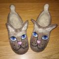 Kitty - Shoes & slippers - felting