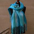 Scarf Turquoise Ring ,, ,, - Scarves & shawls - felting