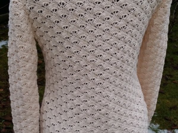 Crocheted Chanel style jacket 3