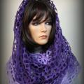 Infiniti wool scarf " Purple Wings " - Scarves & shawls - felting
