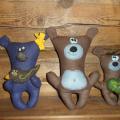 linen, woolen teddy bear - Dolls & toys - felting