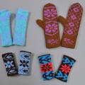 Gloves, wristlets - Wristlets - knitwork