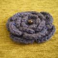 Crocheted flower - Brooches - needlework
