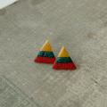 Patriotic earrings - Modeling clay - making