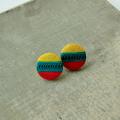 True patriot earrings - Modeling clay - making