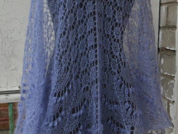 Knitted Scarf Lavender - Wraps & cloaks