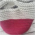 Handmade crocheted two-color krepsys - Handbags & wallets - needlework