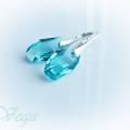 Swarovski crystal pendant meteor - Earrings - beadwork