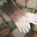 Gloves and brooch - Gloves & mittens - felting