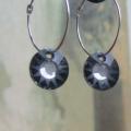 Swarovski sn silver night - Earrings - beadwork
