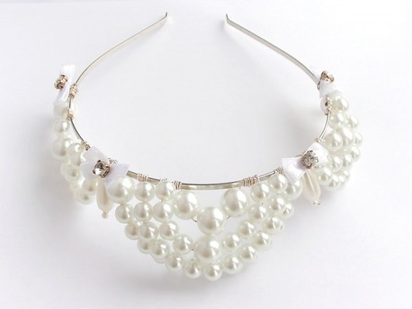 White pearl crown - Accessory