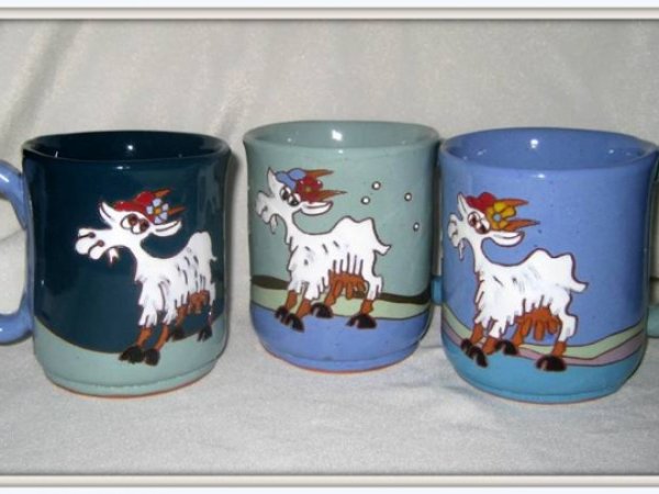 cups goats years - Ceramics