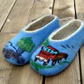 Kamaz driver :) - Shoes & slippers - felting